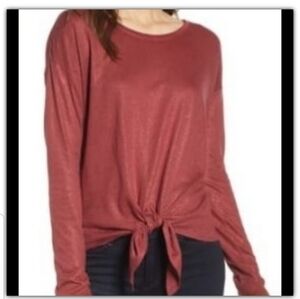 NWT Chelsea 28 tie front foil top size medium shimmery top